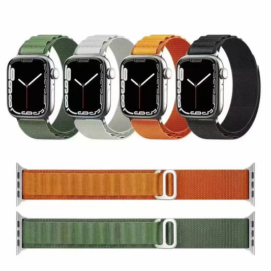 new nylon watch strap for apple watch serise 8 38mm/40mm/41mm 42mm/44mm/45mm